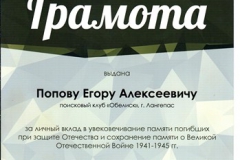 Грамота Попову Егору [DVD (NTSC)]